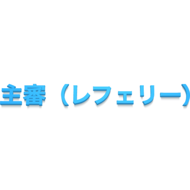 主審（レフェリー）